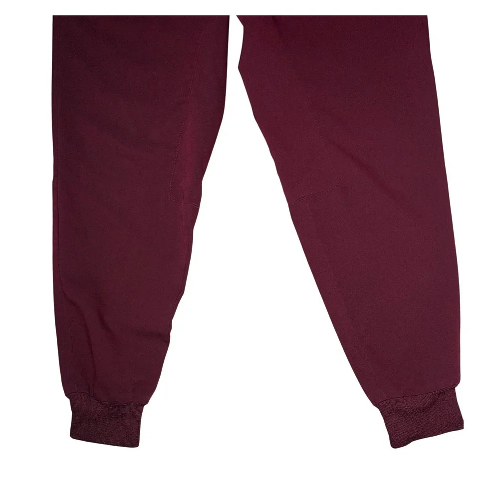 FIGS Tansen Burgundy Jogger Healthcare Scrub Pants Mens Size Small/Short